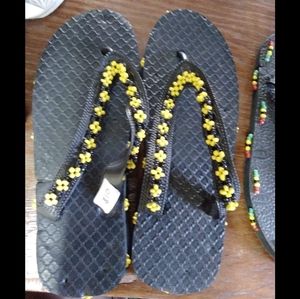 Beaded Flip Flops